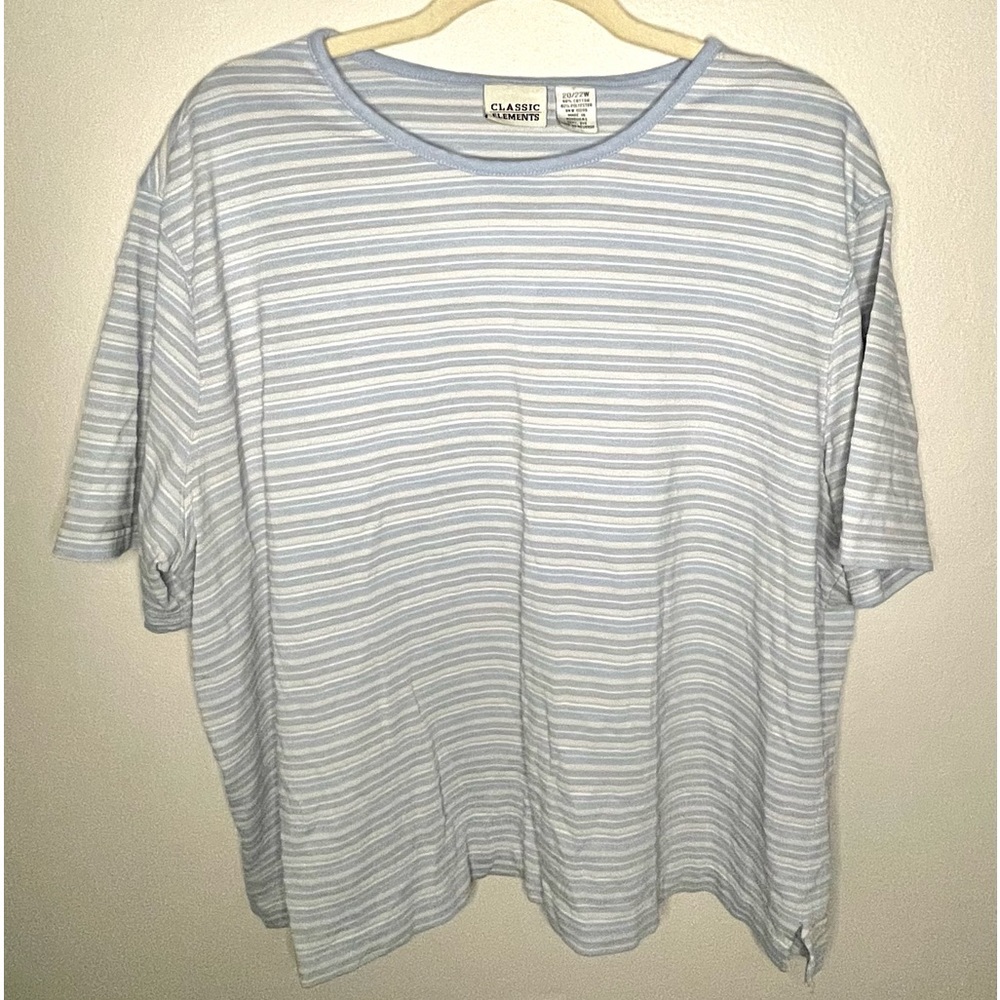 Blue striped tee
